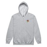 Deadly Rose Unisex Zip Hoodie - Image 2