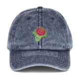 Deadly Rose Vintage Cotton Twill Cap - Image 4