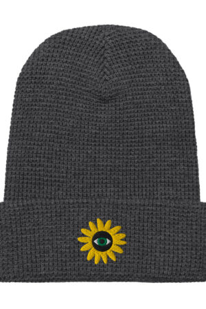 Black-Eyed Susan Waffle Beanie