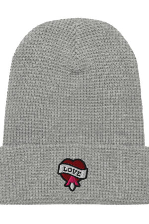 Bleeding Heart Waffle beanie