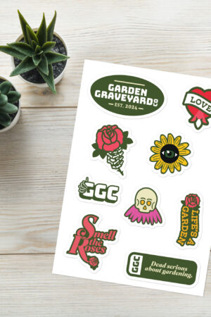 Garden Graveyard Co. Sticker sheet